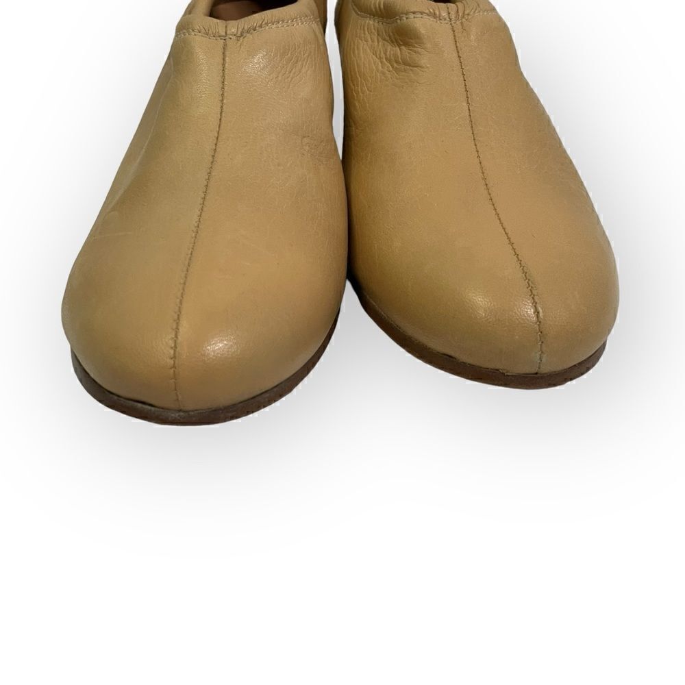 Another Project Tan Leather Heeled Booties Block Heel - Picture 12 of 12